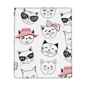 Small Rectangular Non-Slip Rubber Mouse Pad - Cat